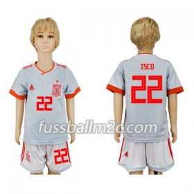 Fußballtrikots Spanien Isco 22 Kinder Auswärts Trikotsatz WM 2018